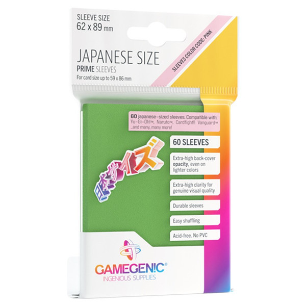 Card Sleeves: Prime Japanese Green (60)